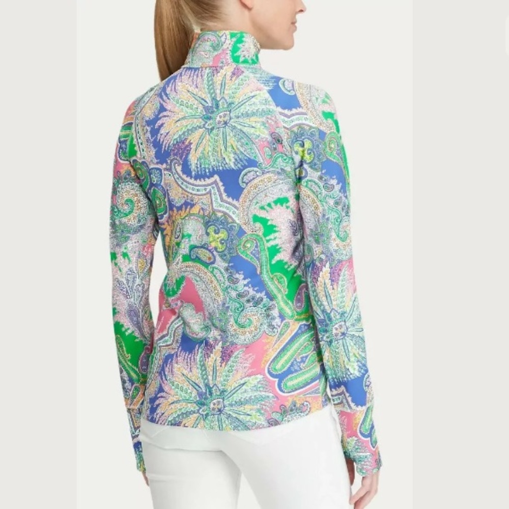 RLX Polo Ralph Lauren Paisley Golf Pullover - Picture 3 of 9